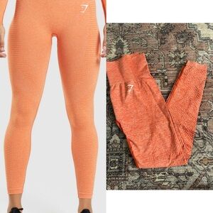 Gymshark Vital Seamless 2.0 Apricot Orange Leggings